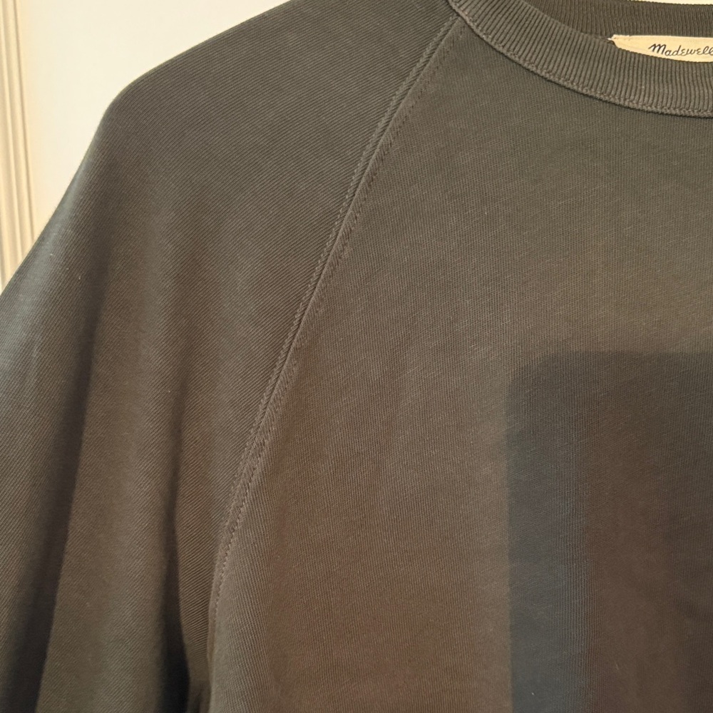 Madewell Raglan Long Sleeve - Midnight Olive - S - Picture 5 of 6